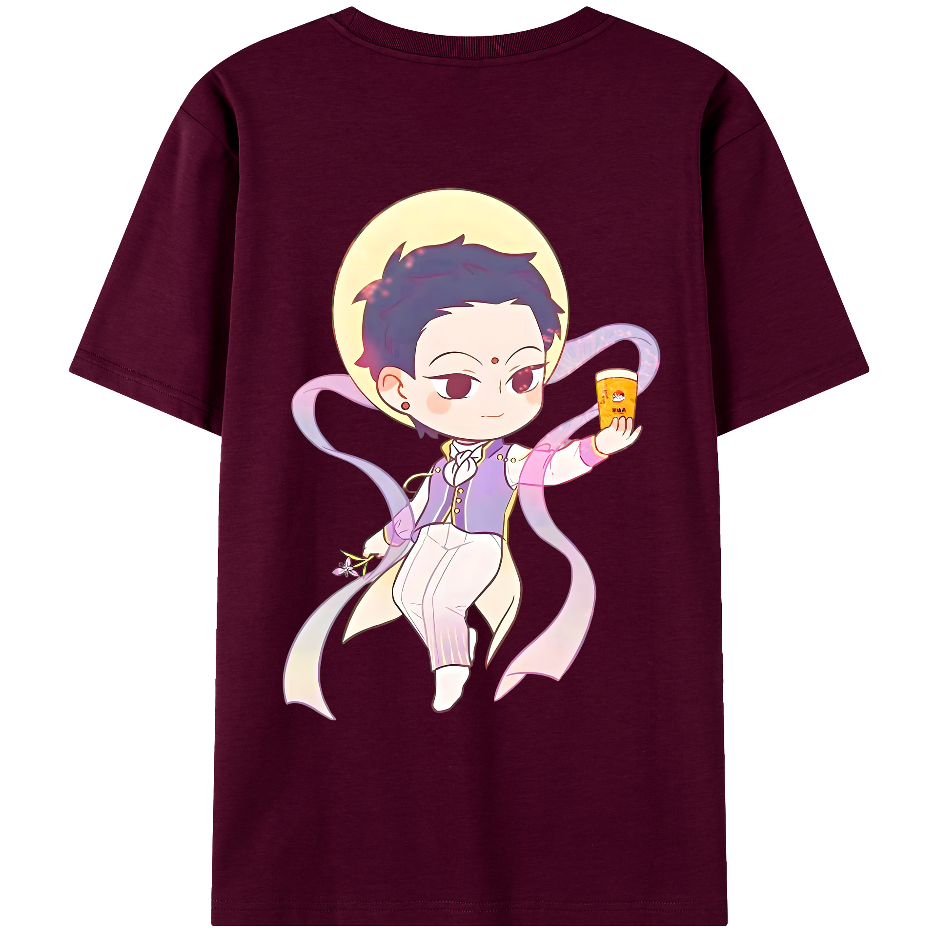 （画像用） Ne Zha 2 ナタ 魔童の大暴れ レディース半袖Tシャツ(バックプリント)